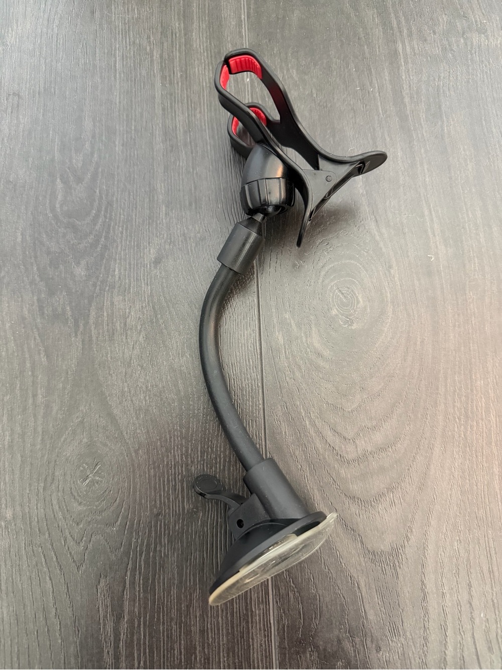 Universal Black and Red Tablet/Phone Mount with Suction Base